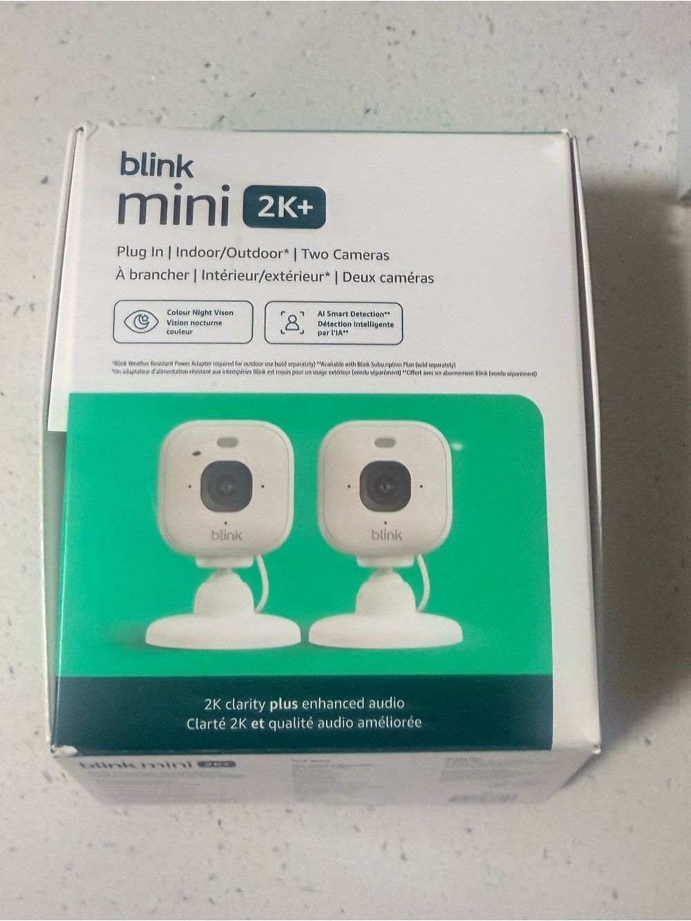 Link Blink Mini 2K+ Compact Security Camera - White